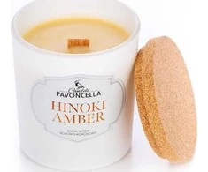Continental Hinoki Amber baltos sojų žvakė 135g
