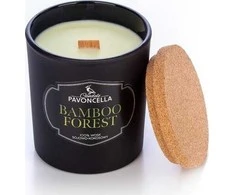 Continental Sojų skonio žvakė „Bamboo Forest“, juoda, 135 g