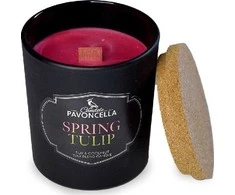 Sojų žvakė Spring Tulip juoda 135g