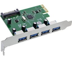 „Controller ST Labs Inline“ sąsajos plokštė – 4x USB A 3.2 Gen 1 – PCIe x1 – Modelis 76666M