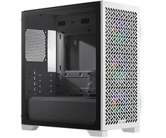 „Cooler Master Elite 302 Baltas Lite“ korpusas, permatomas šoninis skydelis, mATX, 1x 120 mm ventiliatorius, baltas