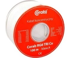 RBC COAXIAL CABLE RG6 TRI Cu CORAB ( 100m spool ) class A