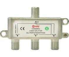 5-2400 Mhz CORAB 3 krypčių DALYtuvas-SKILTIS SU ĮTAMPOS PERVEŽIMAIS