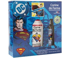 Corine de Farme Dovanų rinkinys vaikams SUPERMAN (Żel pod prysznic 300ml + Vanduo perfumowana 150ml + ręcznik) (103423)
