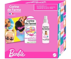 Corine de Farme Dovanų rinkinys vaikams Barbie (Żel pod prysznic 300ml + Vanduo perfumowana 150ml + ręcznik) (103421)