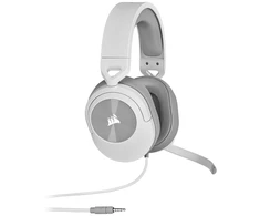 Corsair HS55 žaidimų ausinės, su laidu, su mikrofonu, Baltos