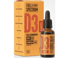 Cosma Cannabis Full Spectrum Vitaminas D3 Forte maisto papildas 30 ml