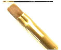 Cosmetics Zone Excellent Pro Plokščias gelinis teptukas Nr. 6 juodas