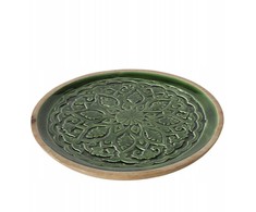 Cosy Trendy Medinė lėkštė su grioveliais GRELO, Ø 30 cm