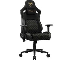 Fotel Cougar COUGAR Fotel Gamingowy Defensor Gold F, Carny