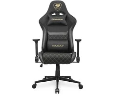 COUGAR žaidimų kėdė Armor One V2 Gold F, PVC/Audinys, Juodas