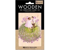 Cozywood Medinis atvirukas C6 + vokas Wedding Glade