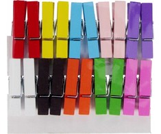 Dekoracija iš medžio CRAFT with FUN Wooden Clips, 35x10 mm, 20 vnt., įvairių sp.