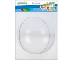 Craft With Fun Dekoratyvinis plastikinis papuošalas Bauble 18cm kalėdinis DARBAS SU LINKSMU 463824