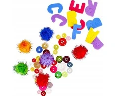 Craft With Fun KŪRYBINIS PLASTIKINIS RINKINYS APYRANKĖMS 2000 vnt