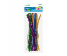 Craft With Fun Kūrybiniai blizgučių vielos, 18 vnt.