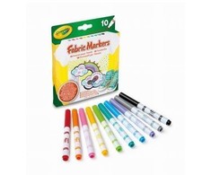 Crayola, Inc. Flomasteriai audiniams, 10 vnt.