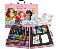 Crayola, Inc. Crayola Princesės Disneya komplektas artystyczny su lagaminu 115 el.