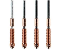 3D spausdintuvo purkštukų komplektas "Unicorn" 2x0.4mm 1x0.6mm 1x0.8mm skirti K1C / ENDER-3V3 / K1MAX su atnaujintu kaitikliu CREALITY