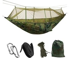 Ag233F Turistinis Hamakas, 260x140 cm Nailoninis