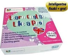 Creativo Mokykitės anglų kalbos kaip profesionalas kortelės + žaidimas pradedantiesiems