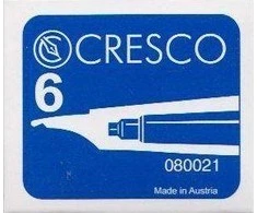 Bikuvalt Rašalo kapsulės Cresco, trumpos, mėlynos (6 vnt.) 1223-005