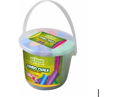 Jumbo spalvotos kreidos 20 vnt. kibirėlis CRICCO