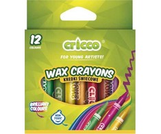 Cricco vaško pieštukai vaikams, 12 spalvų