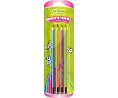 Cricco Hb Neoniniai Trikampiai Pieštukai 4 Vnt.