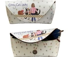 Crocodile Creek Akinių dėklas GL09 Crazy Cat Lady Kociara
