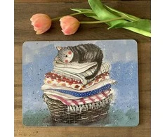 Crocodile Creek Placemat MT34 Cat ant skalbinių krepšelio