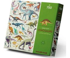 Crocodile Creek Dėlionė Dinozaurų pasaulis, 750 detalių