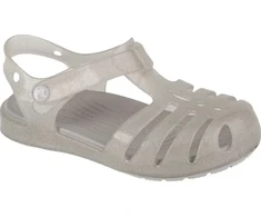 Basutės mergaitėms su lipuko užsegimu Crocs Isabella, sidabro