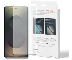 Crong Crong 3D Armour Glass Lite – grūdintas stiklas Full Glue, skirtas Samsung Galaxy S25 Ultra
