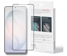 „Crong Crong 3D Armor Glass Lite“ – pilnai klijuojamas grūdintas stiklas, skirtas „Samsung Galaxy S26+“.