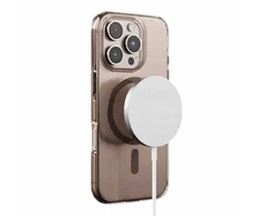 Crong Clear MAG Pro – dėklas iPhone 15 Pro MagSafe (juodas)