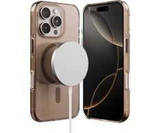 Crong Clear MAG Pro - dėklas Apple iPhone 16 Pro Max MagSafe desert