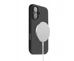„Crong“ spalvotas magnetinis dėklas „MagSafe iPhone 17“ (juodas)