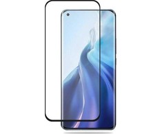 Crong 3D Armor Glass – Apsauginis stiklas 9H Full Glue, skirtas visam Xiaomi Mi 11 ekranui + montavimo rėmelis