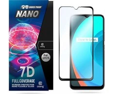 Crong 7D nano lankstus stiklas – pilnai dengianti hibridinė ekrano apsauga 9H Realme C11