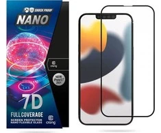 Crong Nano Glass – visiškai dengianti hibridinė ekrano apsauga 9H iPhone 16e / 14 / 13 / 13 Pro