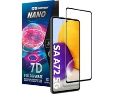 „Crong 7D Nano Flexible Glass“ – viso ekrano apsaugantis hibridinis 9H apsauginis stiklas „Samsung Galaxy A33 5G“ telefonui.
