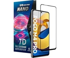 „Crong 7D Nano Flexible Glass“ – pilnai dengianti hibridinė ekrano apsauga 9H POCO M4 Pro 5G