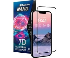 Crong 7D nano lankstus stiklas – pilnai dengianti hibridinė ekrano apsauga 9H iPhone 14 Pro
