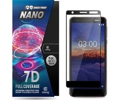 Crong 7D nano lankstus stiklas – pilnai dengianti hibridinė ekrano apsauga 9H Nokia 3.1