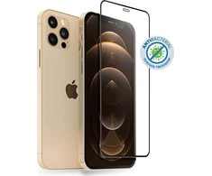 Crong Anti-Bacterial 3D Armor Glass – 9H grūdintas stiklas visam iPhone 12 Pro Max + montavimo rėmelio ekranui