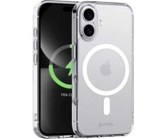 Dėklas Crong Clear MAG Cover su iPhone 16 Plus permatomomis