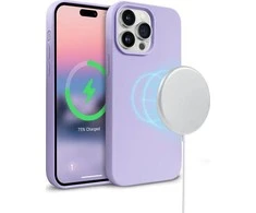 „Crong Color Cover“ magnetinis dėklas, skirtas „iPhone 14 Pro“ (violetinė)