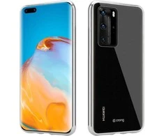 Crong Crystal Slim Cover – apsauginis dėklas, skirtas Huawei P40 (skaidrus)
