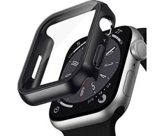 Crong Hybrid Watch Case - dėklas su stiklu skirtas Apple Watch 45mm Starlight